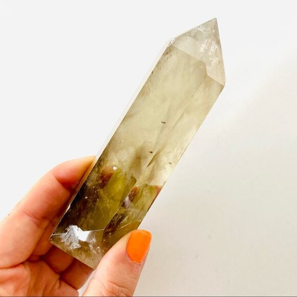 Citrine Polished Genuine 4.5” Crystal Point Boho Gypsy Meditation Yoga Gemstone - Picture 2 of 6